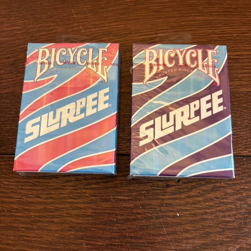 Bicycle 7 -Eleven Slurpee Playing Cards 2 Deck Set , Fourth Edition (2022) New